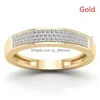 Con pietre laterali anello cristallino intagliato intagliato I Love You Couple Anelli gioielli per le donne Deliverità per matrimoni DHCKB DHCKB