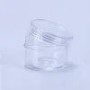 Petit couvercle à vis en plastique rechargeable de 15 grammes avec base transparente, pots vides en plastique pour bouteilles de poudre à ongles, conteneur d'ombre à paupières Hekw
