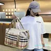 Men Bolsa Duffle Duffel Bolsa Bagagem Bolsa Viagem Mulheres Listra Folicida Bolsa de Bagagem Bolsa de Bolsa à prova d'água Bolsa de viagem casual