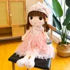 Bambole 95 cm di grandi dimensioni kawaii principessa ragdolls peluche di peluche giocattoli cuscino per sonno calma bambola dolce matrimonio 230814