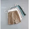 Комплекты одежды Летняя одежда для мальчиков и девочек Одежда Детская муслиновая хлопковая рубашка с короткими рукавами Шорты Костюмы Детские комплекты топ + брюки 2 шт. От 0 до 8 лет