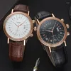 ساعة Wristwatches Yazole Watch Men Luxury Business Watches Casal Leather Strap Date Quartz Reloj Hombre Montre Homme 2023