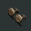 Womens Heart Love Stud Earrings for Women Classic Style Lover Studs Titanium Steel Earings Printed Wedding 999V