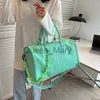 Duffel Bags Fashion Crocodile Print Travel Bag Stor Capacity Pu Leather Tote Handväska Kvinnlig lyxig axelväska Fitness Sport Suitcase J230815