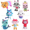 Hot Kawaii Gabby Dollhouse Plush Toy Mercat Cartoon Stuffed Animals Smiling Cat Gaby Girl Dolls Kids Birthday Gifts T230815