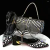 Dress Shoes Doershow Lastest Italian Design Fashion Style Ladies Shoe With Matching Bag Set 2023 Nigerian And HAQ1-6