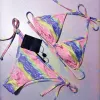 Designers kvinnor baddräkter bikini set multicolors sommartid strand stylewind badkläder läst för att skicka