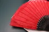 Decorative Figurines 23cm Lace Folding Fan Dance Patry Spanish Fans Chinese Style Red Black Celebrity Catwalk Handfan Handicraft