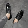 Kledingschoenen zomer buitenlicht zacht lederen heren loafers glippen op comfortabele mocassins flats casual boot driving schoenen 230814