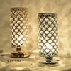 Dekorativa föremål Figurer Silvergulddekoration för sovrum Rose Crystal Lamp Halloween Bedside Room Decor Table Lyx inomhusbelysning 230815