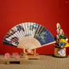 Decorative Figurines 4 Pcs Wooden Display Stand Chinese Fan Holder Japanese Folding Rack Racket Bracket