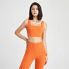 Active Sets Yoga Set Young Women 2 Pieces Nude Feeling Leggings High Waist Running Sports Bra Gym Pants Underwear Maiden Fitness Vest Tops