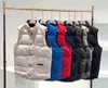 2023 Down Vest Winter High Quality Men Kvinnor Vest Puffer Jacka Parkas Coat Waterproof för män ärmlösa jackor Stand Collar 8 Styles Black White Red Gilet