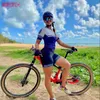 Cycling Jersey stelt MLC dames triatlon sportpak voor korte mouwen skinsuit mountain biken jumpsuit zuster team outfit 230814 in