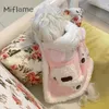 Dog Apparel Miflame Autumn Winter Bear Cape Warm Quilt Pet Blanket Teddy Pomeranian Schnauzer Small Dogs Clothes