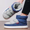 Stivali uomini invernali peluche in neve caviglia calda giù scarpe di cotone high top impermeabili non slittanti disponibili interni ed outdoo