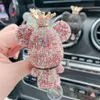 Interiördekorationer Creative Crown Diamond Cute Bear Car Fragrance Parfym Clip Air Bears Aroma Bil Decoration Air Frehery Decora260J