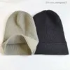 Шляпы шляпы 2-7Y Сплошные шапочки осень и зимняя вязаная детская шляпа для мальчиков и девочек на открытом воздухе.