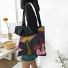 Shopping Bags Cute Yayoi Kusama Art Tote Bag Recycling Abstract Groceries Canvas Shoulder Shopper