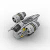 Andra leksaker MOC -stjärna Mini Razor Crest Wars Bind Fighter Empire Shuttle Building Block Model Bricks Compatible 75300 75302 Starship Toy Kids 230815
