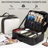 Cosmetische tassen grote capaciteit vrouwelijke PU make -uptas Tool Organisator Professionele kunstenaar Make -up case Travel Beauty Cosmetic Bag Storage Box 230815