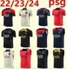 23/24 PSGS Sportswear 22/23 MBAPPE Neymar Jr Sportswear Men Training Shirt krótkie rękawowe zbiorniki koszulowe Koszulka Soccer Mundur Chandal Dorosła Bluza 666