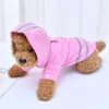 Hondenkleding huisdierkleding zwarte regenjas pu reflecterende strip kap voor teddybeer groothandel