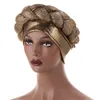 Latest African Aso Oke Auto Gele Headtie Already Made Chemo Cap Nigerian Scarf Women Braid Turban Muslim Hijab Bonnet Head Wrap