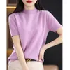 Women's T Shirts T-Shirt Woolen Sweater Knitted Pullover Round Neck Summer Casual Top 2023