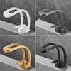 Bathroom Sink Faucets Black/Grey/White Wash Basin Faucet Brass Mixer Tap Single Handle And Cold Lavotory