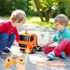 Electricrc Car Double E E560 Remote Control Garbage Truck Electric Toy Set Engineering Voertuig speelgoed voor kinderen Kid Boy Gifts 230814