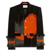 Jackets masculinos Moda de jaquetas de homens e desbotamento de lã de lã de casacos de casacos de design europeu de design para masculino 230815