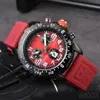 Luksusowy designerski zegarek Montre Endurance Pro Avenger Mens Watches Wysokiej jakości ELOJ 44 mm gumowy pasek chronograf gumowy silikonowy sb048 c23