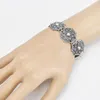 Link Bracelets 2023 Bohemian Style Vintage Silver Metal 가십 여성 집시 부족 축제 파티 보석 생일 선물 도매