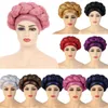 Latest African Aso Oke Auto Gele Headtie Already Made Chemo Cap Nigerian Scarf Women Braid Turban Muslim Hijab Bonnet Head Wrap