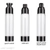 15 30 50 80 100 120ml Airless Pump Bottle-Empty Refillable Black Airless Vacuum Pump Cream Lotion Make Up Bottle Toiletries Liquid Cont Bwat