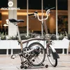 Pedali bici rockbros a pedale pieghevole mtb alluminio anti -slip bicicletta a rilascio rapido cuscinetto palin riflettente ciclismo 230815