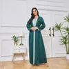 Ethnische Kleidung MT099 Arabische Muslime Kleider gesticktes Zweiteiler Kleid Abaya