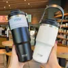 Mugs Tyeso Coffee Cup DoubleLayer Thermal Water Bottle Insulation And Cold Storage Ice Milk Tea Stainless Steel DoubleDrink Car 230815