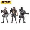 Figurines militaires JOYTOY 118, ensemble de 3 figurines d'action, Trio de personnages de Source sombre, Collection Anime, modèle militaire 230814