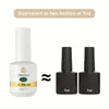 2 pezzi smalto per unghie in gel giallo zucca, 15 ml di immersione da smalto lucido UV/LED, per spa, salone nail art fai da te