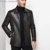 Men's Jackets Luxury brand leather jacket Men's autumn winter jacket Second layer sheepskin coat Men's jacket Z230816