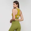 Outfit da yoga Wyplosz Crop Top Women Bras Gym Sport Underwear Sport Sport Sports Fitness Forza mediale Forza Lycra Patchwork tascabile in tessuto in tessuto