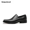 Dress Shoes US 610 Super Soft Luxury Elegant Men's Slip On Leather Mature Man Square Toe Casual Office Oxfords 230814