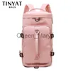 Duffel Bags TINYAT Large Capacity Women's Travel Bag Casual Weekend Travel Backpack Ladies Sports Yoga Luggage Bags Multifunction Crossbody J230815