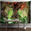 Audio forestale muro di arazzi sospeso sogno estetico soggiorno sfondo di stoffa decorazioni per la casa r230815