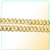 Iced Out Miami Cuban Link Chain Silver Mens Gold Chains Necklace Bracelet Fashion Hip Hop Jewelry 9MM7715254