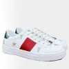 Buty zwykłe pszczoły Ace Sneakers niskie damskie buty z pudełkami sportowcami projektant Tiger haftowe czarne białe zielone paski spacery męskie kobiety piękne yt1105