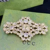 Pins, Brooches Designer Mangxing shaped full diamond ultra sparkling artistic brooch made of brass material for clothing decoration, hollowed out women 8NAC