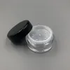1 g ml plastikowy pojemnik na puchu w proszku słoik makijaż słoiki kosmetyczne pudełko do przechowywania rumieniec pudru z sifterami TVVXQ